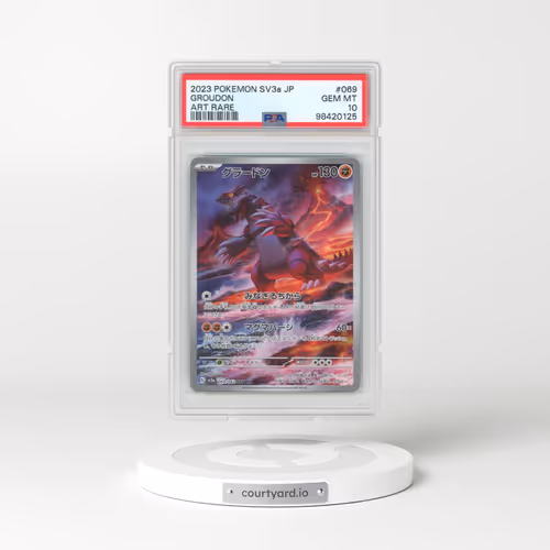 2023 Pokémon Sv3a-Raging Surf #069 Groudon - Art Rare (PSA 10 GEM MINT)