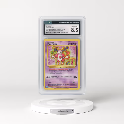 2023 Trading Card Game Classic - CLV, CLC, CLB #013/034 Mr. Mime - Blastoise & Suicune ex Deck - CLB Holo (CGC 8.5 NM-MT+)