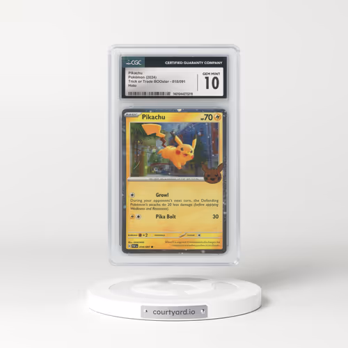 2024 Trick or Trade BOOster (2024) #018/091 Pikachu - Holo (CGC 10 GEM MINT)