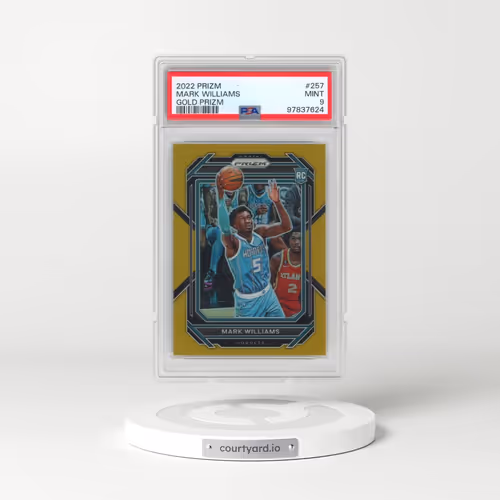 2022 Panini Prizm #257 Mark Williams - Gold Prizm (PSA 9 MINT)