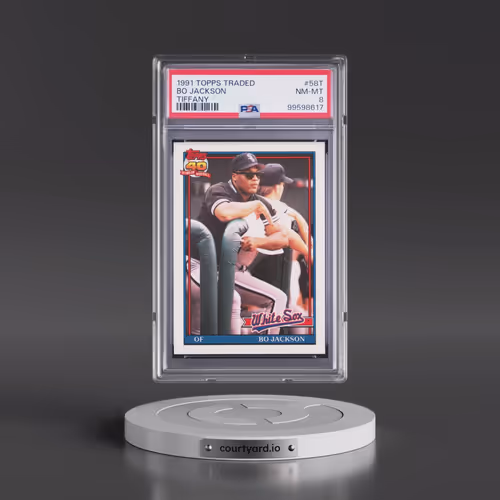 1991 Topps Traded Tiffany #58T Bo Jackson (PSA 8 NM-MT)