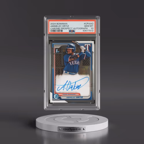 2024 Bowman Chrome Prospect Autographs #CPAAO Abimelec Ortiz (PSA 10 GEM MINT)