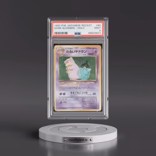 1997 Pokémon Rocket #80 Dark Slowbro - Holo (PSA 9 MINT)
