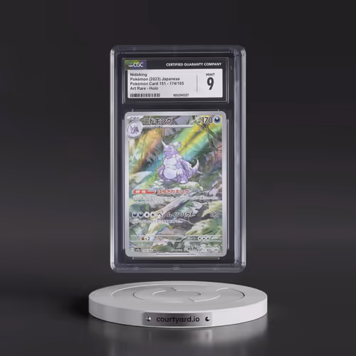 2023 Pokémon Card 151 #174/165 Nidoking - Art Rare Holo (CGC 9 MINT)