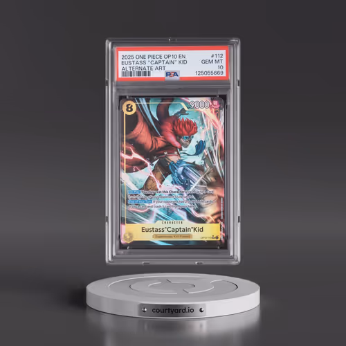 2025 One Piece OP10-Royal Blood #112 Eustass "Captain" Kid - Alternate Art (PSA 10 GEM MINT)