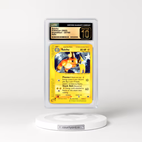 2002 Expedition #25 Raichu - Holo e-Card Symbol (CGC 10 PRISTINE)