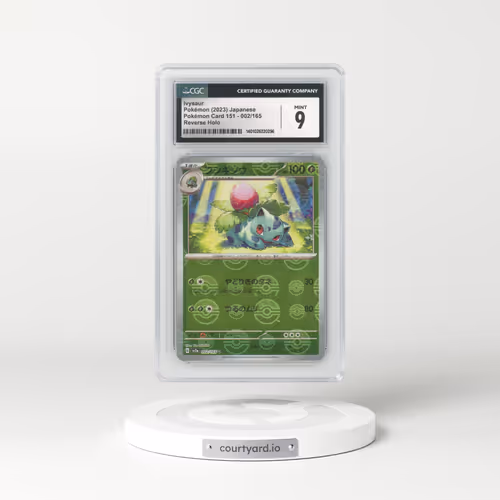 2023 Pokémon Card 151 #002/165 Ivysaur - Reverse Holo Poke Ball (CGC 9 MINT)
