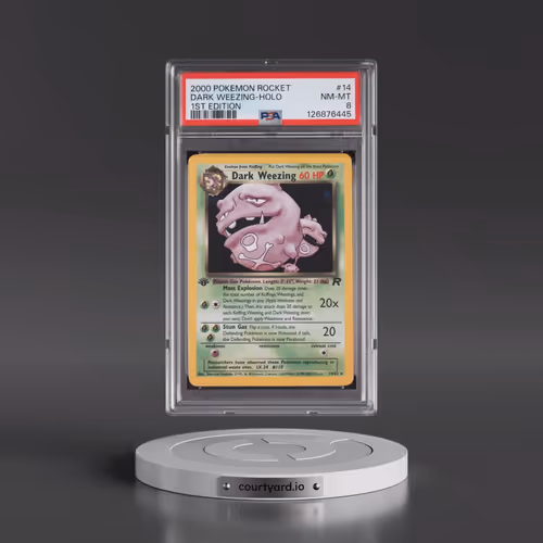 2000 Pokémon Rocket #14 Dark Weezing - 1st Edition Holo (PSA 8 NM-MT)