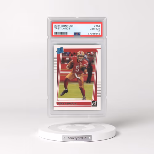 2021 Panini Donruss #254 Trey Lance (PSA 10 GEM MINT)