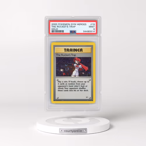 2000 Pokémon Gym Heroes #19 The Rocket's Trap - Holo (PSA 9 MINT)