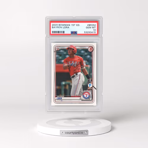 2020 Bowman 1st Edition #BFE52 Bayron Lora (PSA 10 GEM MINT)