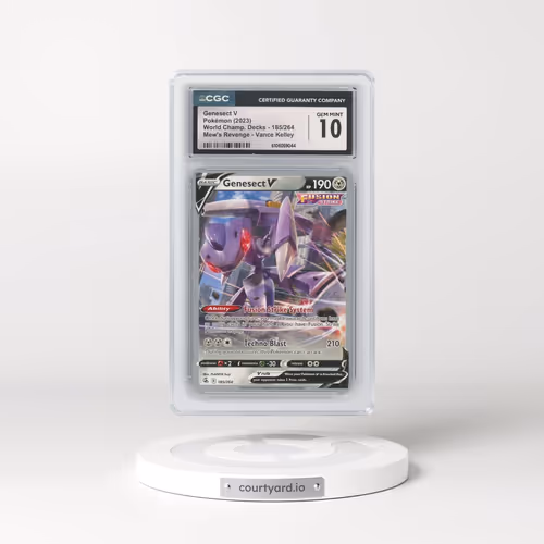 2004 World Championship Decks #185/264 Genesect V - Holo Mew's Revenge Vance Kelley (CGC 10 GEM MINT