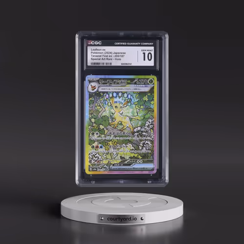 2024 High Class Pack: Terastal Fest ex - sv8a #200/187 Leafeon ex - Special Art Rare Holo (CGC 10 GE