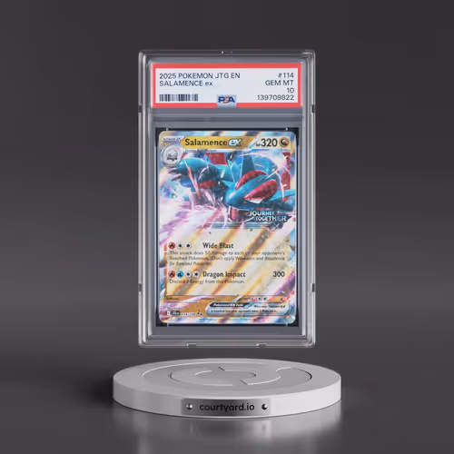 2025 Pokémon Jtg EN-Journey Together #114 Salamence EX - Holo (PSA 10 GEM MINT)