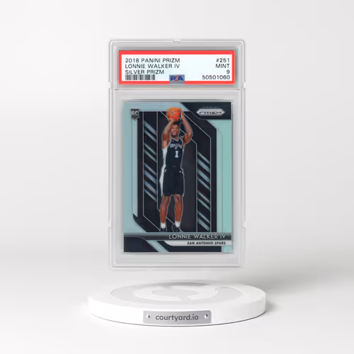 2018 Panini Prizm #251 Lonnie Walker IV - Silver Prizm (PSA 9 MINT)