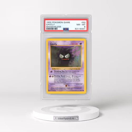 1999 Pokémon Game #50 Gastly - Shadowless (PSA 8 NM-MT)