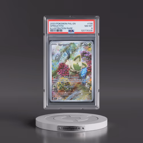 2023 Pokémon Pal EN-Paldea Evolved #196 Sprigatito - Illustration Rare (PSA 8 NM-MT)