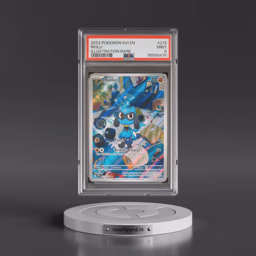 2023 Pokémon Svi EN-Scarlet & Violet #215 Riolu - Illustration Rare (PSA 9 MINT)