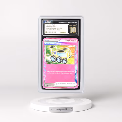 2024 Surging Sparks - SSP EN #185/191 Precious Trolley - ACE SPEC Rare Holo (CGC 10 PRISTINE)