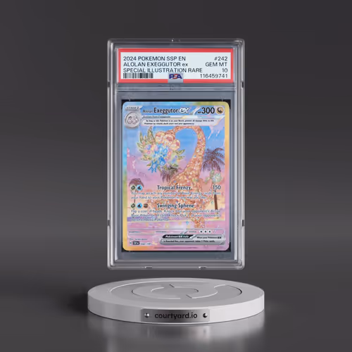 2024 Pokémon Ssp EN-Surging Sparks #242 Alolan Exeggutor EX - Holo Special Illustration Rare (PSA 10