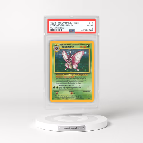 1999 Jungle #13 Venomoth - Holo No Symbol (PSA 9 MINT)