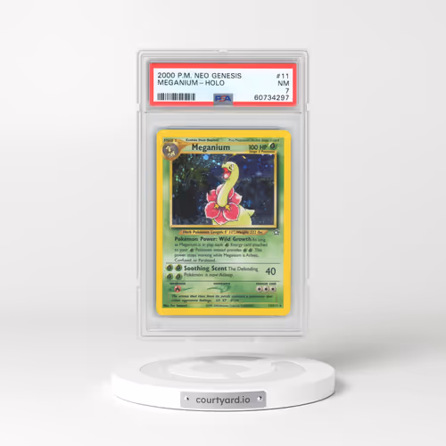2000 Pokémon Neo Genesis #11 Meganium - Holo (PSA 7 NM)