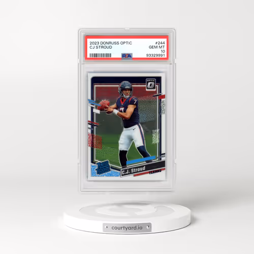 2023 Panini Donruss Optic #244 CJ Stroud (PSA 10 GEM MINT)