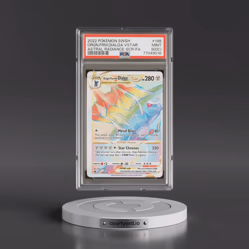 2022 Pokémon Sword & Shield Astral Radiance #198 Origin Forme Dialga Vstar - Full Art Secret (PSA 9