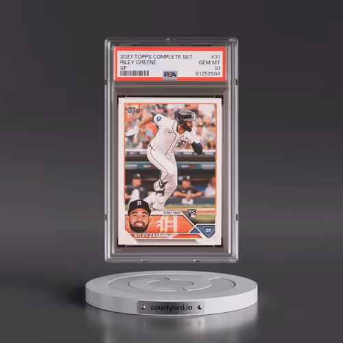 2023 Topps Complete Set #31 Riley Greene - SP (PSA 10 GEM MINT)