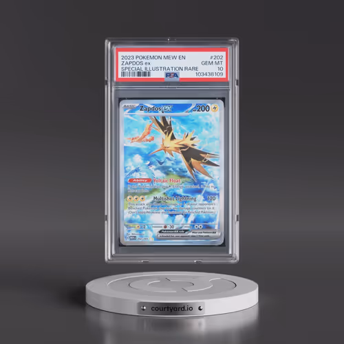 2023 Pokémon Mew EN-151 #202 Zapdos EX - Holo Special Illustration Rare (PSA 10 GEM MINT)