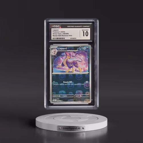 2025 White Flare - WHT EN #056/086 Liepard - Reverse Holo Master Ball (CGC 10 GEM MINT)