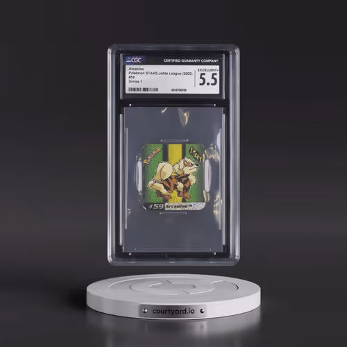 2002 Pokémon STAKS Johto League (Panini 2002) - English #59 Arcanine - Series 1 (CGC 5.5 EX+)
