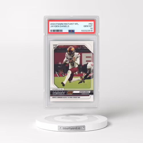2024 Panini Instant NFL #62 Jayden Daniels (PSA 10 GEM MINT)