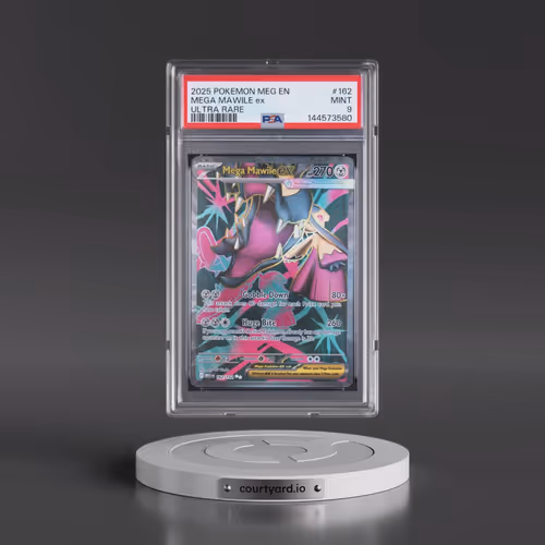 2025 Pokémon Meg EN-Mega Evolution #162 Mega Mawile EX - Holo Ultra Rare (PSA 9 MINT)