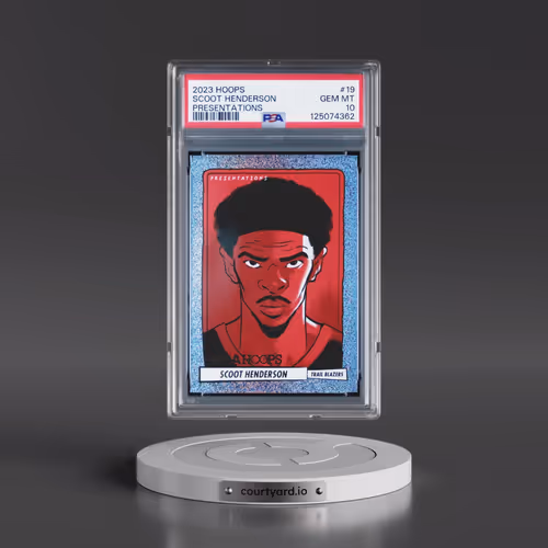 2023 Panini NBA Hoops Presentations #19 Scoot Henderson (PSA 10 GEM MINT)