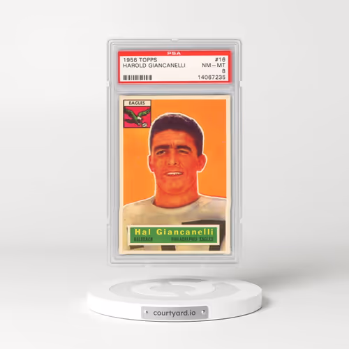 1956 Topps #16 Harold Giancanelli (PSA 8 NM-MT)