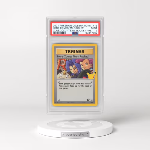 2021 Pokémon Celebrations Classic Collection #15 Here Comes Team Rocket! - Holo (PSA 9 MINT)