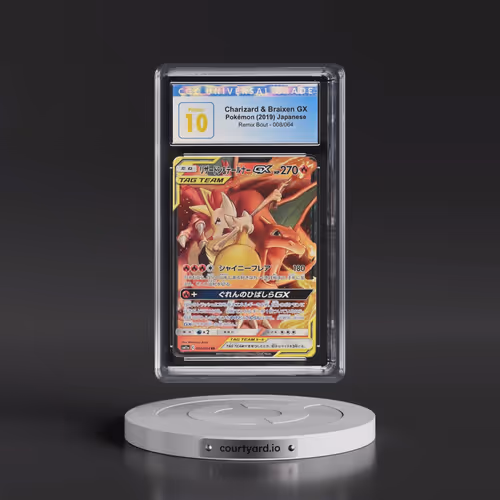 2019 Remix Bout #008/064 Charizard & Braixen GX - Holo (CGC 10 PRISTINE)