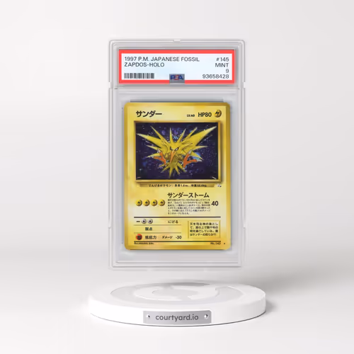 1997 Pokémon Fossil #145 Zapdos - Holo (PSA 9 MINT)