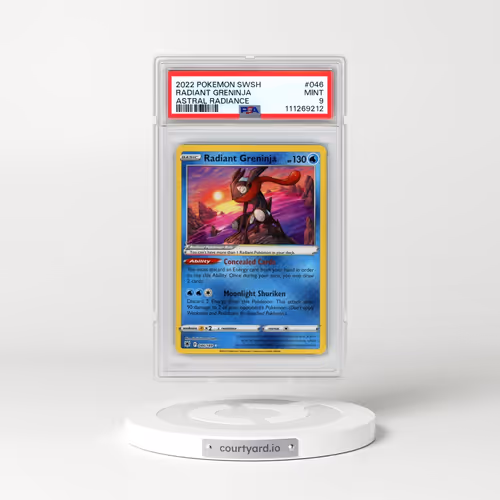2022 Pokémon Sword & Shield Astral Radiance #046 Radiant Greninja - Holo (PSA 9 MINT)