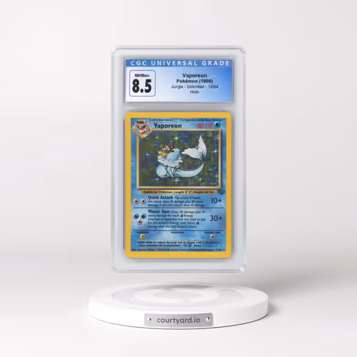 1999 Jungle #12/64 Vaporeon - Holo (CGC 8.5 NM-MT+)