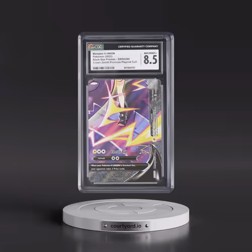 2017 Black Star Promos - Sword & Shield #SWSH290 Morpeko V-UNION - Crown Zenith Premium Playmat Coll