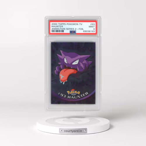 2000 Topps Pokémon TV Animation Series 2 #93 Haunter - Foil (PSA 9 MINT)