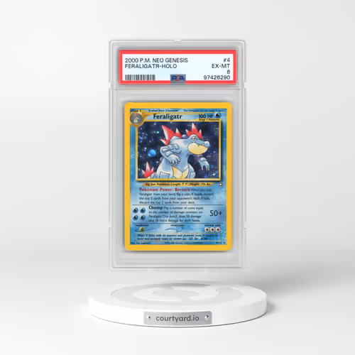 2000 Pokémon Neo Genesis #4 Feraligatr - Holo (PSA 6 EX-MT)