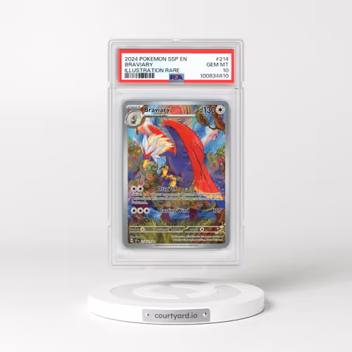 2024 Pokémon Ssp EN-Surging Sparks #214 Braviary - Illustration Rare (PSA 10 GEM MINT)
