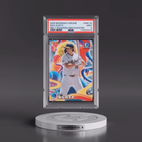 2025 Bowman Chrome Melt Mashers #MM-25 Nick Kurtz - Mini Diamond (PSA 9 MINT)