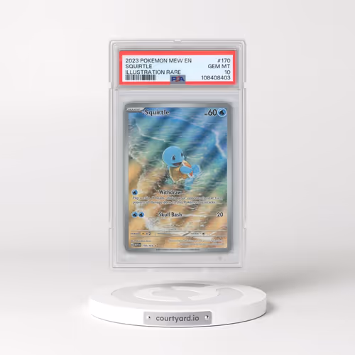 2023 Pokémon Mew EN-151 #170 Squirtle - Illustration Rare (PSA 10 GEM MINT)
