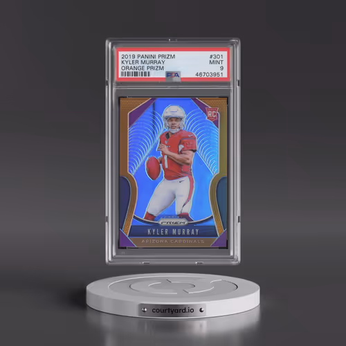 2019 Panini Prizm #301 Kyler Murray - Orange Prizm (PSA 9 MINT)