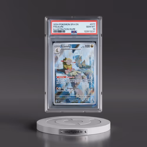 2024 Pokémon Sfa EN-Shrouded Fable #077 Fraxure - Illustration Rare (PSA 10 GEM MINT)