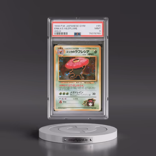 1998 Pokémon Gym #45 Erika's Vileplume - Holo (PSA 9 MINT)